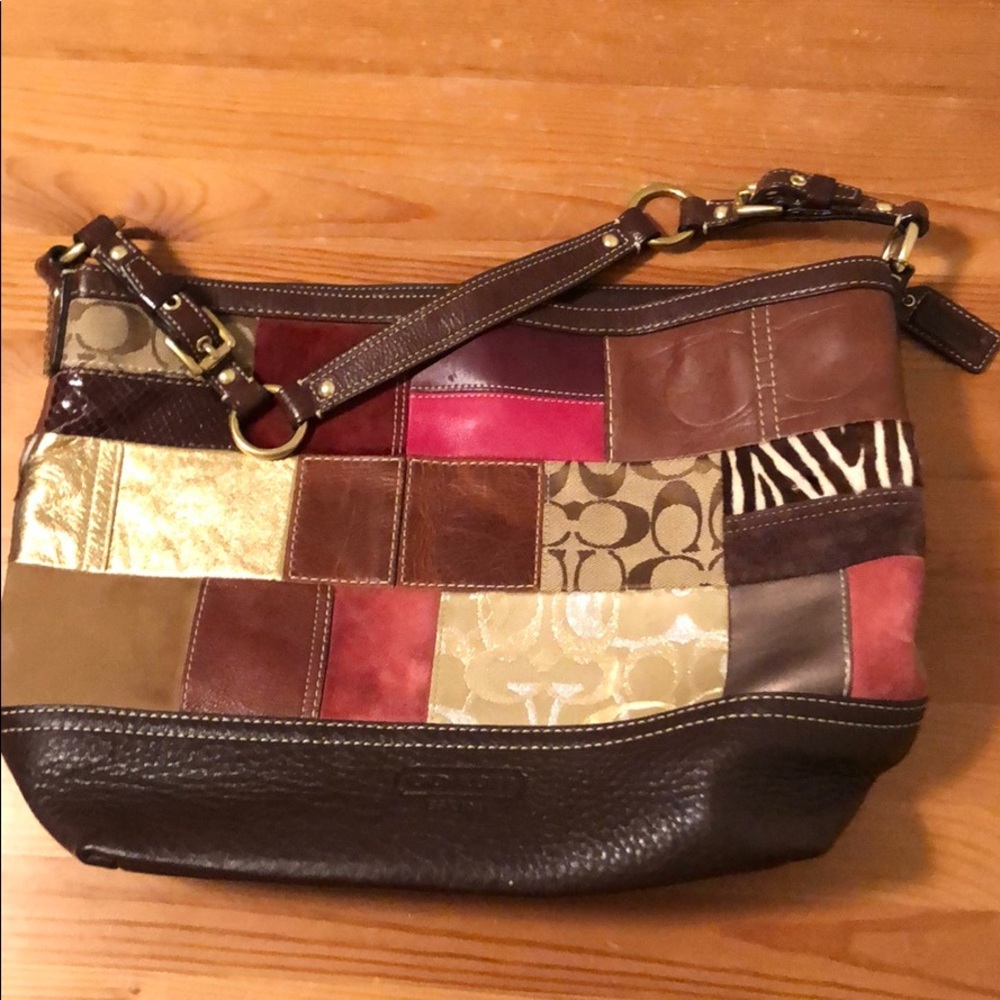 CLOSEOUT SALE - 
Authentic Coach Patchwork Bag - Picture 5 of 5